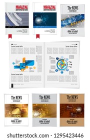Template vector design ready for use for brochure, annual report or magazine