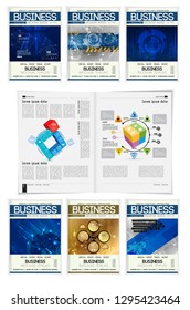 Template vector design ready for use for brochure, annual report or magazine