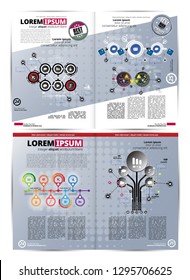 Template vector design ready for use for brochure, annual report or magazine