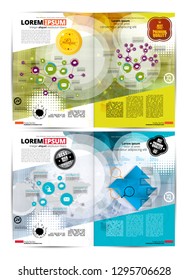 Template vector design ready for use for brochure, annual report or magazine