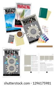 Template vector design ready for use for brochure, annual report or magazine