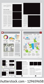 Template vector design ready for use for brochure, annual report or magazine