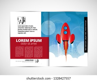 Template vector design ready for use for brochure, annual report or magazine