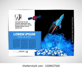 Template vector design ready for use for brochure, annual report or magazine