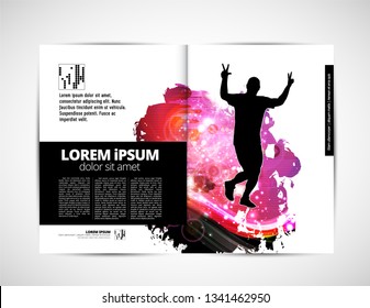 Template vector design ready for use for brochure, annual report or magazine