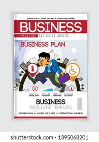 Template vector design ready for use for brochure, annual report or magazine