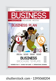 Template vector design ready for use for brochure, annual report or magazine