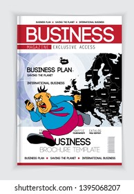 Template vector design ready for use for brochure, annual report or magazine