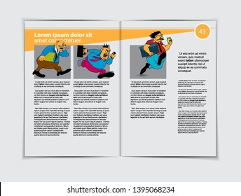 Template vector design ready for use for brochure, annual report or magazine