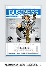 Template vector design ready for use for brochure, annual report or magazine