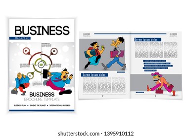 Template vector design ready for use for brochure, annual report or magazine