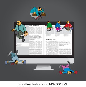 Template vector design ready for use for brochure, annual report or magazine