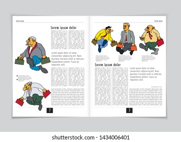 Template vector design ready for use for brochure, annual report or magazine