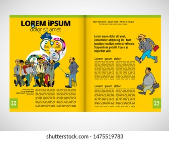 Template vector design ready for use for brochure, annual report or magazine