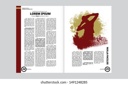 Template vector design ready for use for brochure, annual report or magazine