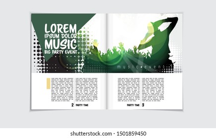 Template vector design ready for use for brochure, annual report or magazine
