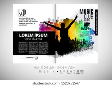 Template vector design ready for use for brochure, annual report or magazine