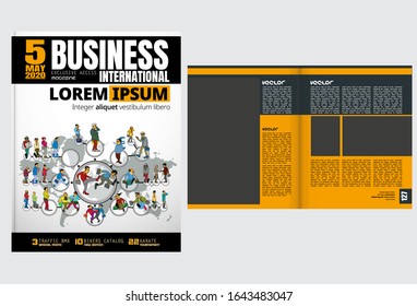 Template vector design ready for use for brochure, annual report or magazine