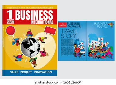 Template vector design ready for use for brochure, annual report or magazine