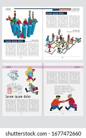 Template vector design ready for use for brochure, annual report or magazine