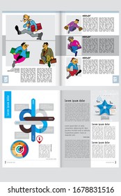 Template vector design ready for use for brochure, annual report or magazine