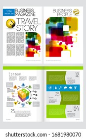 Template vector design ready for use for brochure, annual report or magazine