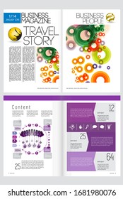 Template vector design ready for use for brochure, annual report or magazine