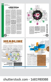 Template vector design ready for use for brochure, annual report or magazine