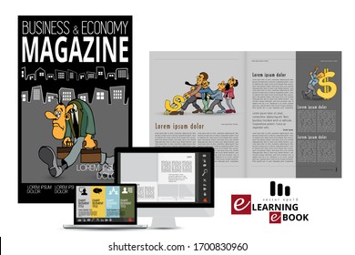 Template vector design ready for use for brochure, annual report or magazine