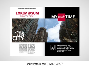 Template vector design ready for use for brochure, annual report or magazine