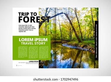 Template vector design ready for use for brochure, annual report or magazine