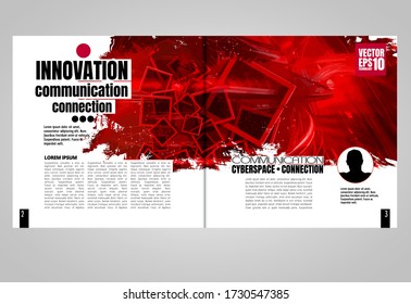 Template vector design ready for use for brochure, annual report or magazine
