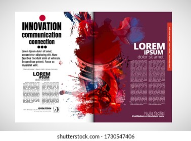 Template vector design ready for use for brochure, annual report or magazine