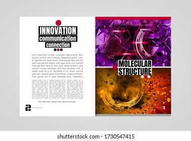 Template vector design ready for use for brochure, annual report or magazine