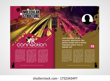 Template vector design ready for use for brochure, annual report or magazine