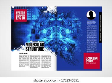 Template vector design ready for use for brochure, annual report or magazine