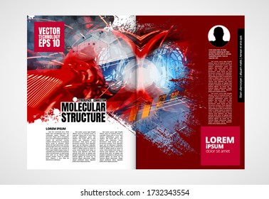 Template vector design ready for use for brochure, annual report or magazine