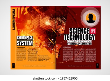 Template vector design ready for use for brochure, annual report or magazine