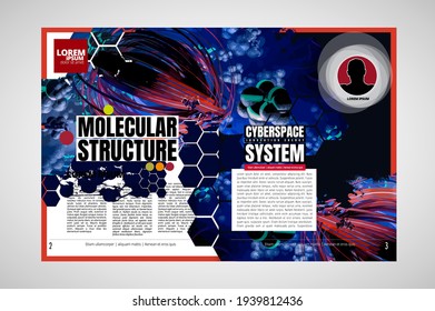Template vector design ready for use for brochure, annual report or magazine
