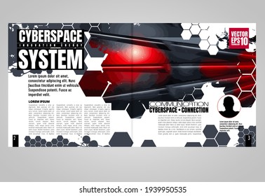 Template vector design ready for use for brochure, annual report or magazine