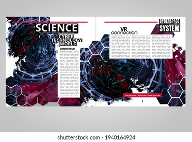 Template vector design ready for use for brochure, annual report or magazine