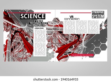 Template vector design ready for use for brochure, annual report or magazine