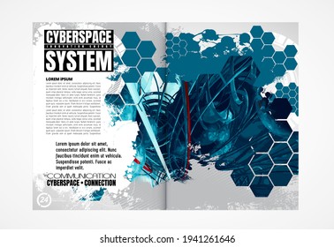Template vector design ready for use for brochure, annual report or magazine