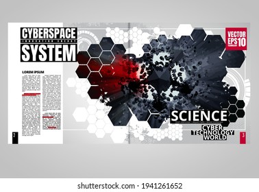 Template vector design ready for use for brochure, annual report or magazine