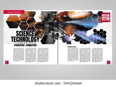 Template vector design ready for use for brochure, annual report or magazine