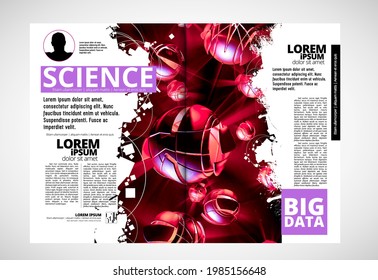 Template vector design ready for use for brochure, annual report or magazine