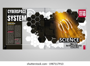 Template vector design ready for use for brochure, annual report or magazine