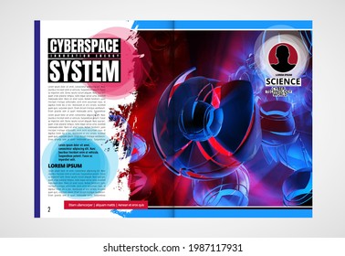 Template vector design ready for use for brochure, annual report or magazine