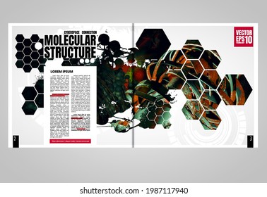 Template vector design ready for use for brochure, annual report or magazine