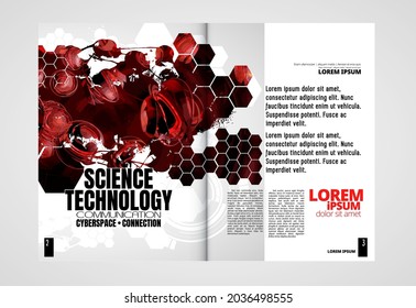 Template vector design ready for use for brochure, annual report or magazine